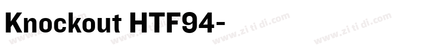 Knockout HTF94字体转换